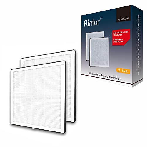  Flintar Replacement H13 Grade 3-in-1 Filter for Pure Enrichment PureZone Air Purifier PEAIRPLG, High Efficiency, 2-Pack