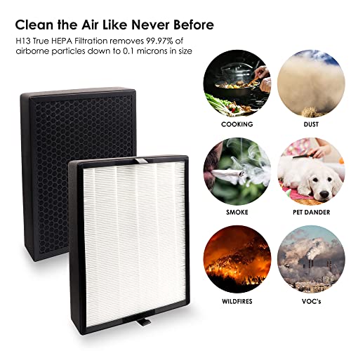 Flintar B4-Fresh Replacement Filter for Alen BreatheSmart Air Purifiers, H13 Grade Filtration with Activated Carbon, Per